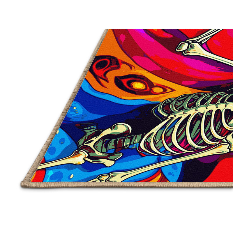 Spectrum Veil Rug, Square 3'