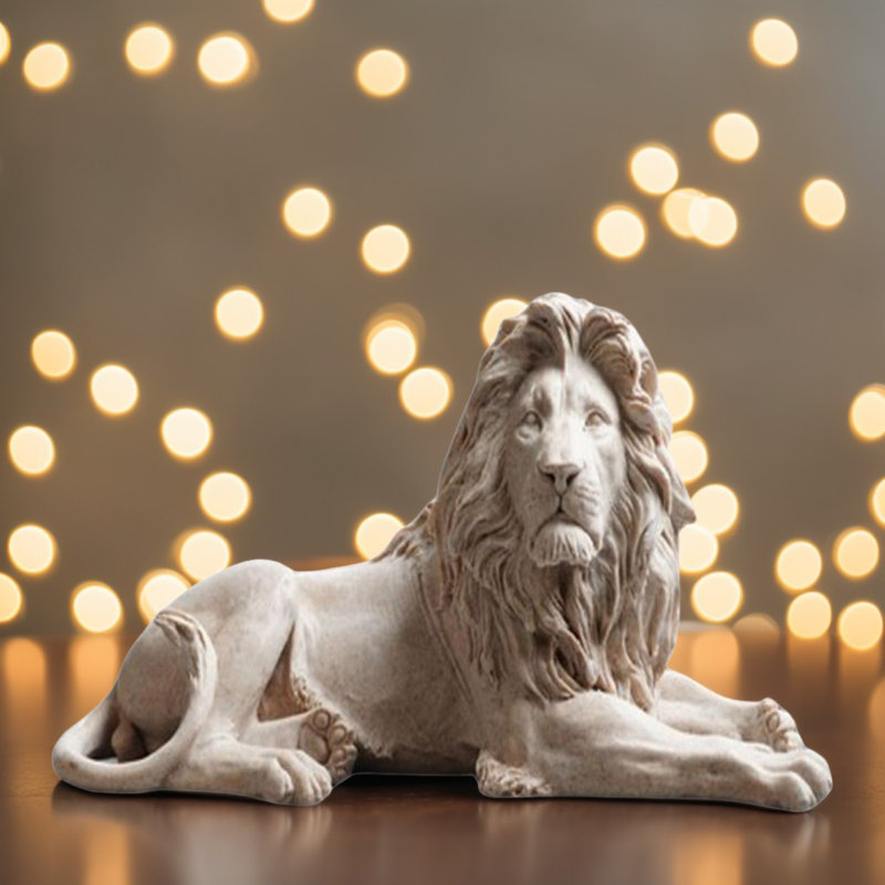 Figurine de lion l 9 po