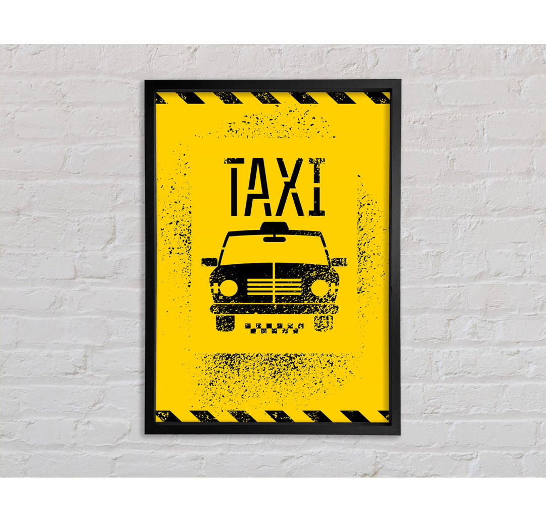 Funky NYC Taxi Cab Gerahmter Druck