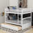 Full Over Full Bunk Bed With Drawers, Convertible Beds-1927592415