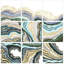 « geode abstract ondulations », ensemble de 9 toiles d’art murales
