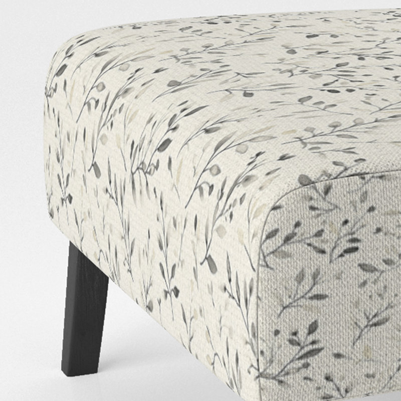 Fauteuil de chambre Floral, Pantoufle sans accoudoirs