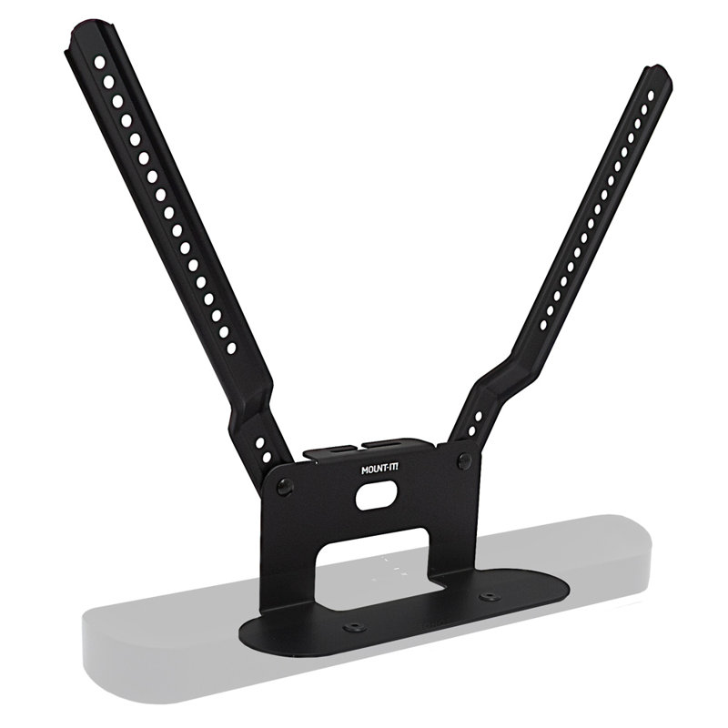 Mount-It! Sound Bar TV Mounting Shelf Compatible Sonos Beam Speaker and VESA Televisions