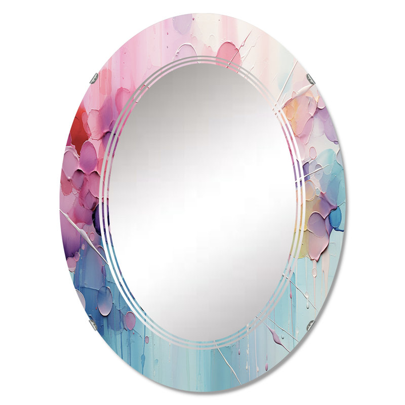 Artemius - Miroir mural moderne ovale, 30 po x 20 po