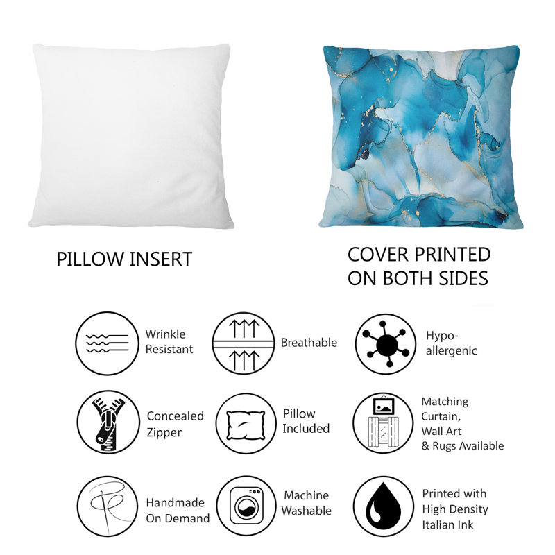 Coussin 12 "x 20" Blue Luxury