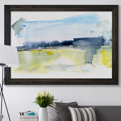« paynes gray plains i » par paul cezanne-reproduction de photo encadrée