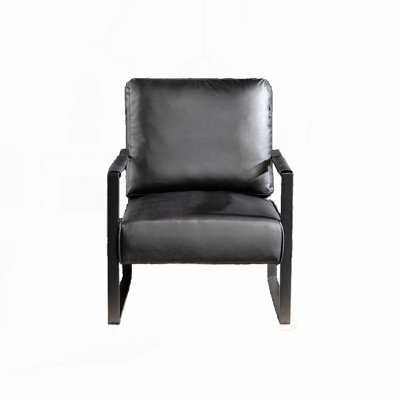 Fauteuil avec cadre en métal pour le salon, la chambre à coucher et le bureau à domicile