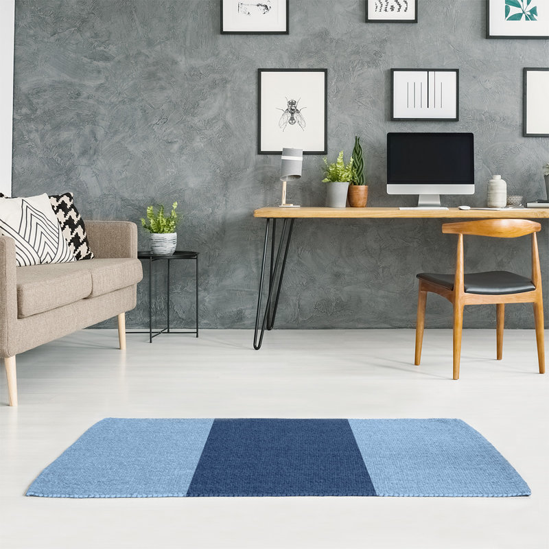 Striped Indoor Rug, Rectangle 5' x 7', No