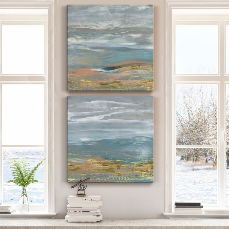 Debruce I - ensemble de 2 reproductions d'art sur toiles tendues, H 10 po x l 10 po x P 1,25 po