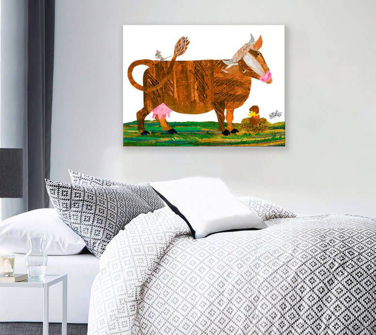 Art sur toile, vache et amis Mcintosh