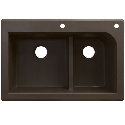 Évier de cuisine à double cuves l 33 po x l 22 po Radius