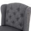 Tabouret de comptoir contemporain capitonné à oreilles en tissu, ensemble de 2-738570697-738570550