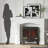 Fireplace - White, 29" Inner Width, Decorative Feature, 45.25" Wide Display Space, Easy To Polish, Tipping, For Electric Fireplaces Modern Mantelpiece Interior Mark, Exhibit Area, Wash And Neat,