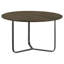 Table d'appoint naturelle et bronze industriel