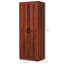 Garde-manger autoportant brun clair, armoire de 63 po avec rangement. 5 tablettes, 2 réglables, maximisent l'efficacité de la salle à manger et l'organisation pour la pièce, autoportante. Espace de rangement