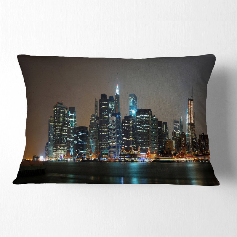 Coussin lombaire panorama new york cityscape even