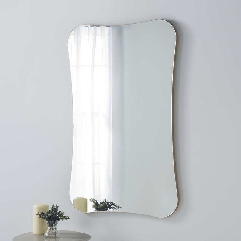 Aleli Asymmetrical Wall Mirror, Gold, 120cm x 80cm