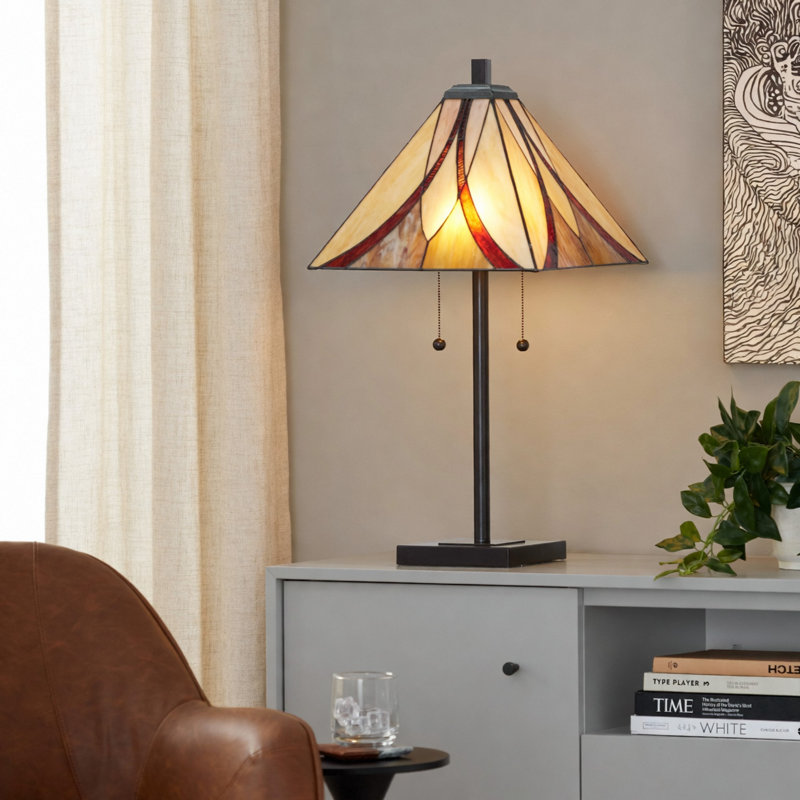 Lampe de table pour l'intérieur, Brun/crème