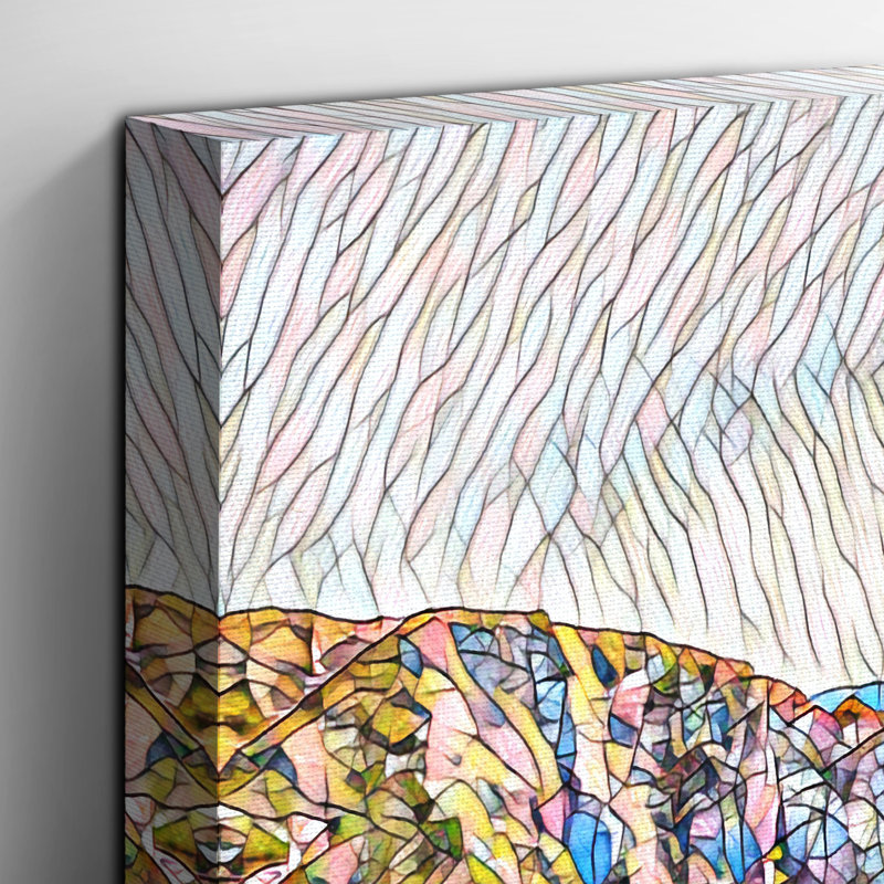 Durdle Door Cliffs Dorset Seascape - Wrapped Canvas, 50cm H x 76cm W