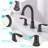 Widespread 2-handle Bathroom Faucet with Drain Assembly-87426668