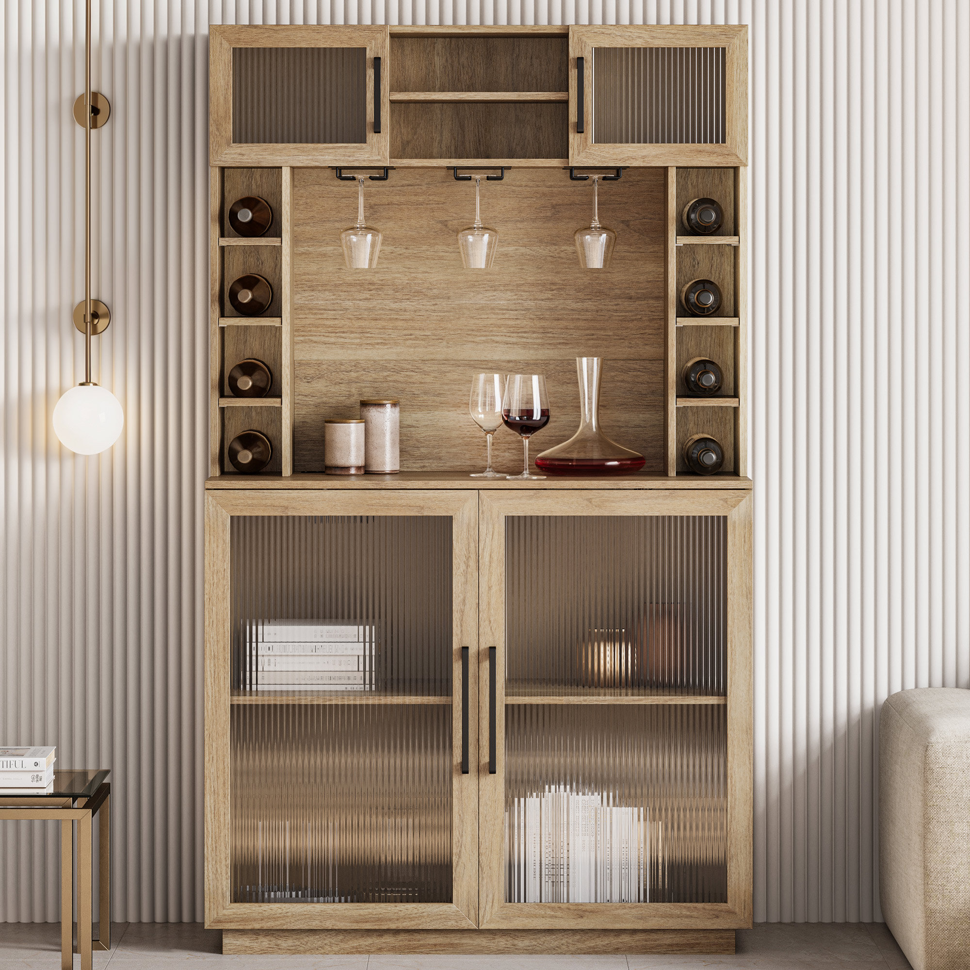 Ebern Designs Pamplona 42'' Bar Cabinet & Reviews | Wayfair