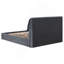 Grand lit plateforme gris anthracite Brewster