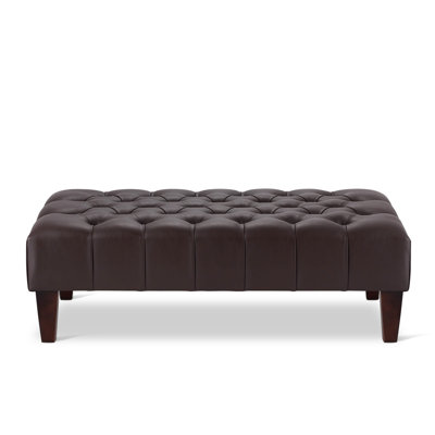 Ainura 80cm Wide Tufted Rectangle Solid Colour Cocktail Ottoman