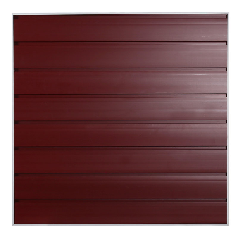 Paroi à lattes en aluminium H 24 po x l 24 po, Rouge