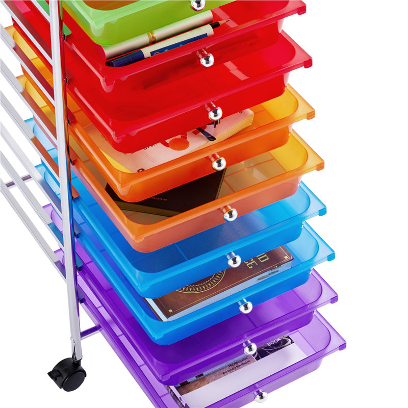 Lundys 10 Drawer Storage Drawer, Multicolor