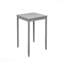 Ensemble de salle à manger 5 pièces à hauteur de comptoir: table carrée en bois et 4 chaises rembourrées, petit espace