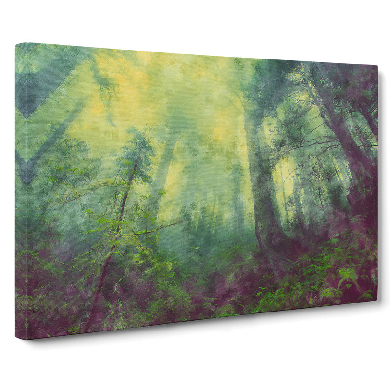 Green Forest Vol.8 - Wrapped Canvas, 35cm H x 50cm W x 3cm D