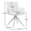 Chaise de bureau pivotante en tissu Jadel -658502826