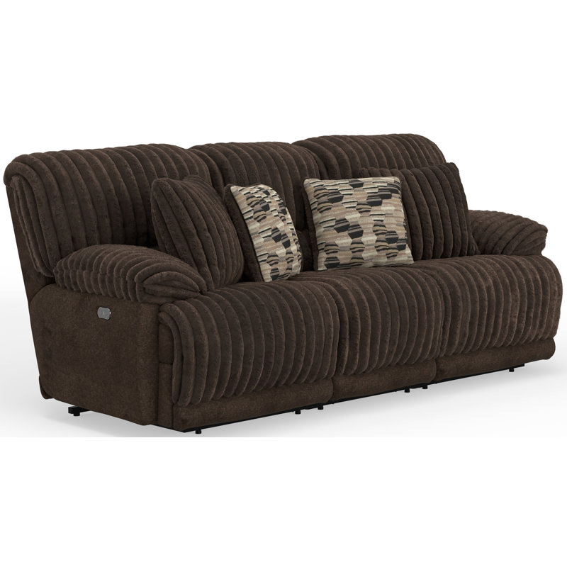 Jahlil Upholstered 89'' Reclining Sofa, Power - Push Button