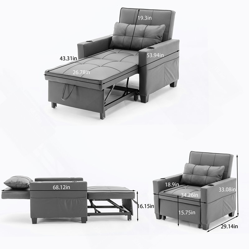 Versatile Rotating Sofa Chair With Hidden Storage For Home Comfort