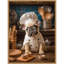 «French Bulldog Puppy Chef» par Keili, reproduction d'art sur toile encadrée-1849668008