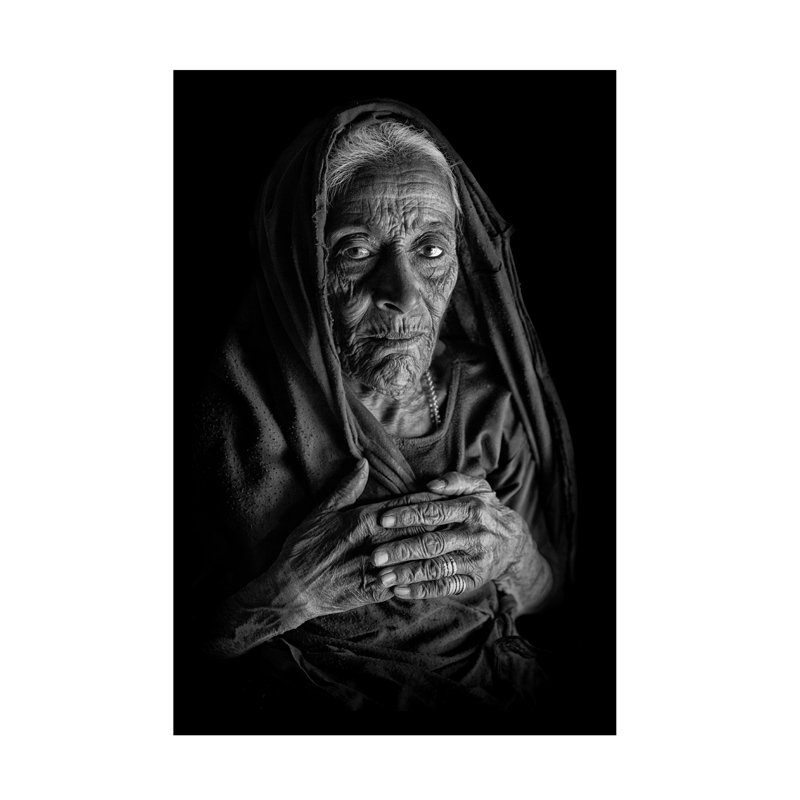 Art indien sur toile, "Farsi" par haitham al farsi, H 24 po x l 16 po