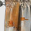 Glam Orange Beige Collage II - rideau occultant tendance - 1 panneau-107824226