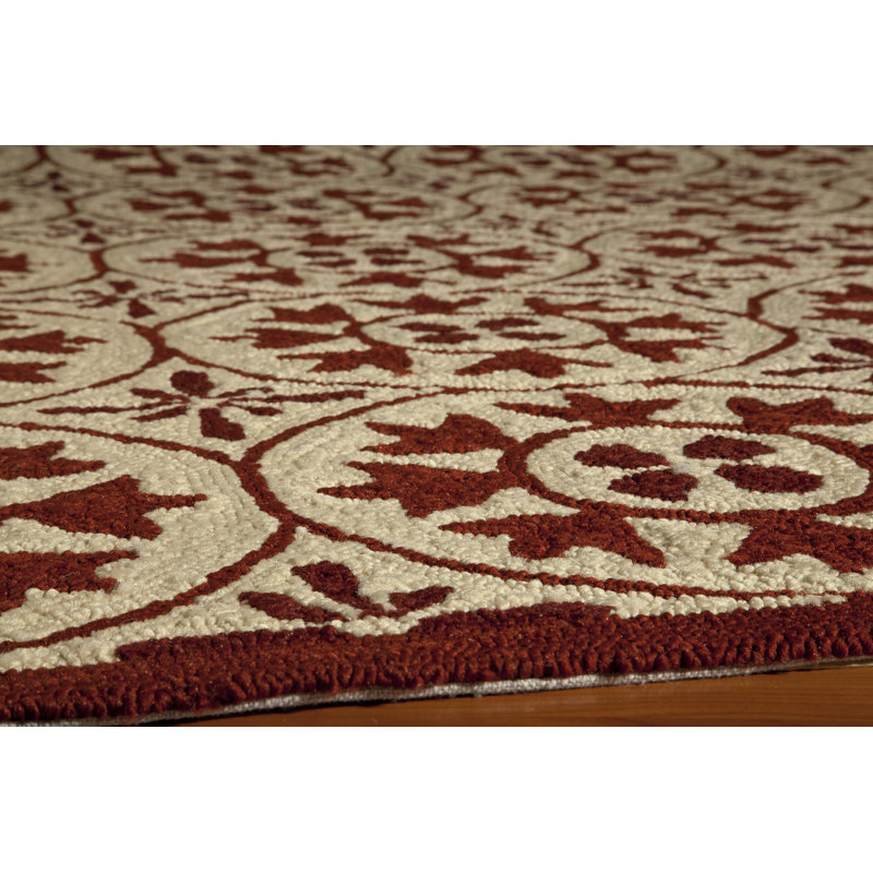 St James Geometric Indoor / Outdoor Rug, Round 9'