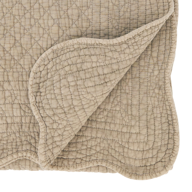 Sophisticated Quilted Table Runner, Taupe