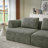Oversized 3 Seater Compressed Sofa With Chenille Fabric, No Assembly, Space-Saving For Living Room, Apartment-1890149237