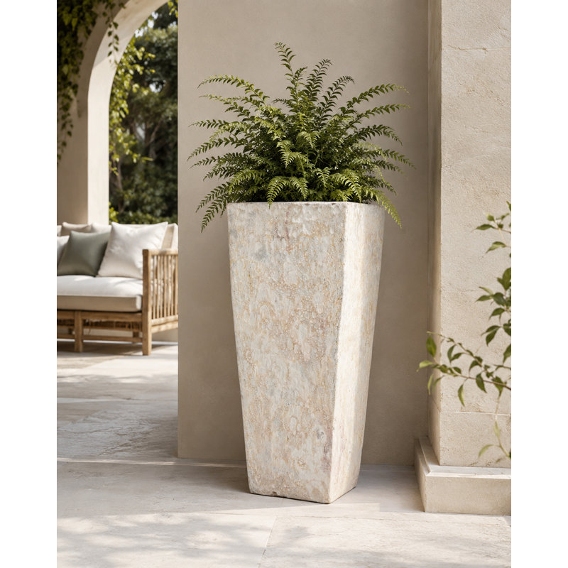 Malibu Square 15 po - Lave blanche, Cream