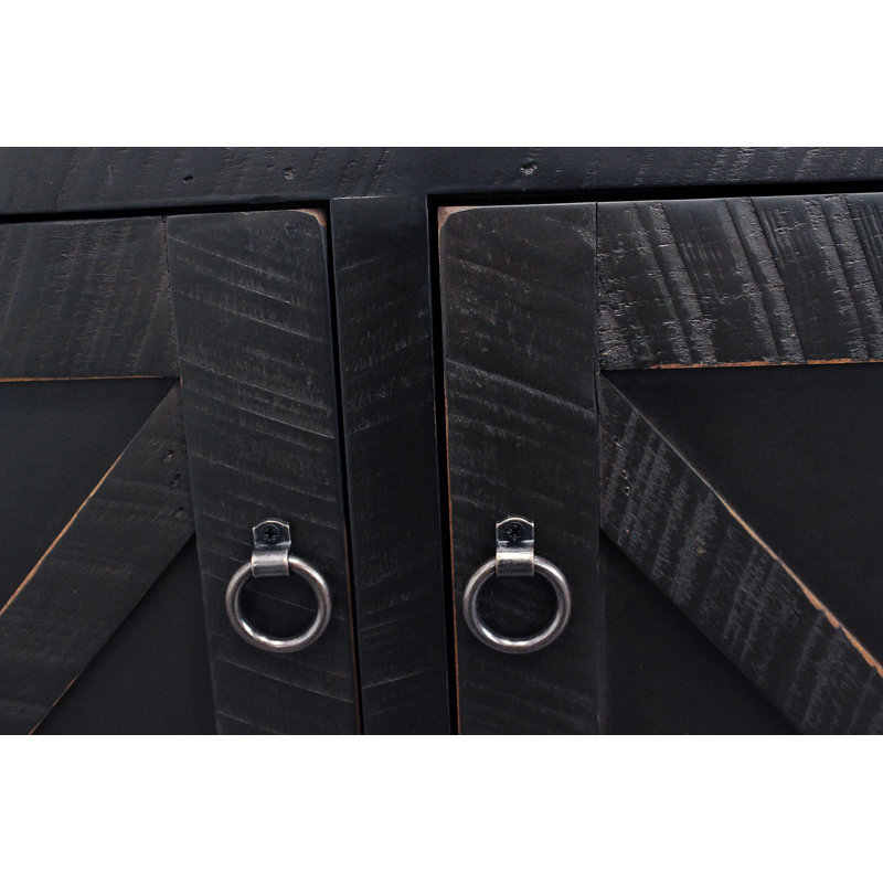 Bodiam Media Console, Rustic Antique Black