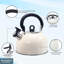 Buckingham Camping Whistling Kettle Stainless Steel with Heat-Resistant Handle 2.5 Litres-2045536813