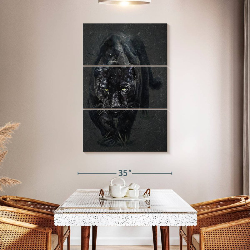 Brampt Black Panther, 50" H x 32" W