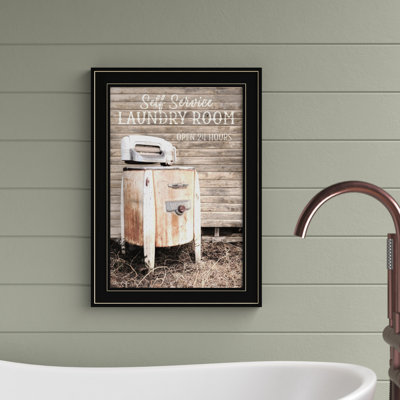Laundry Room Framed Wall Art for Living Room, Home Wall Décor Framed Print by Lori Deiter