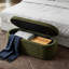 Banc de rangement avec repose-pieds ovale en sherpa-130120216