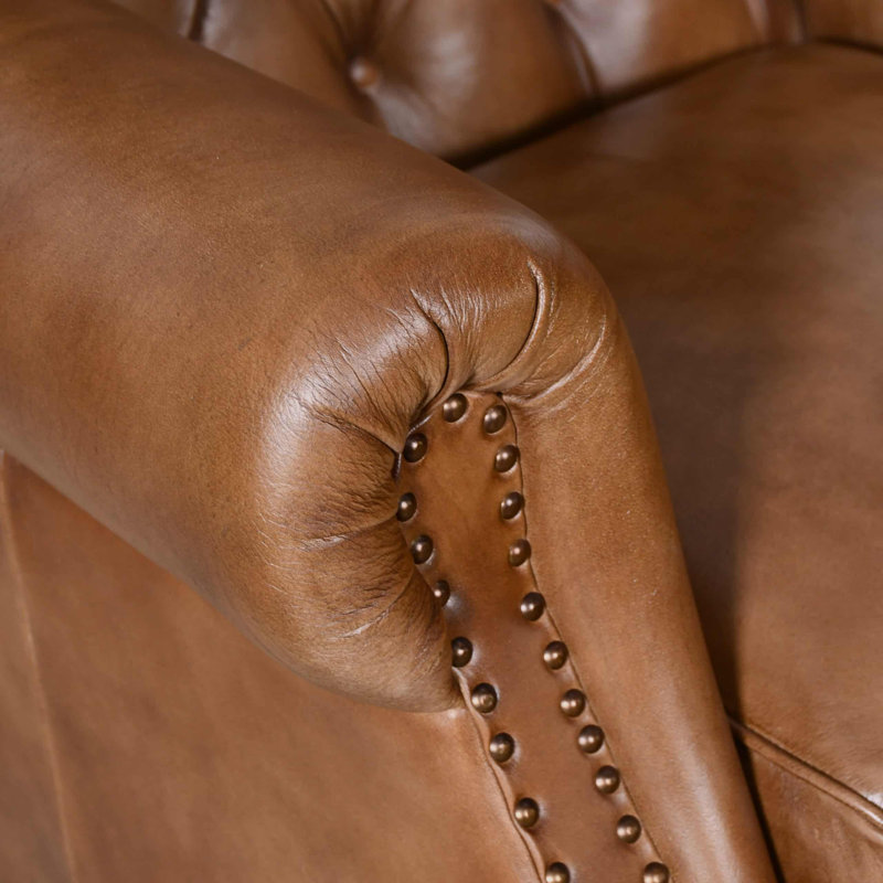 Franziska Upholstered Armchair, Brown