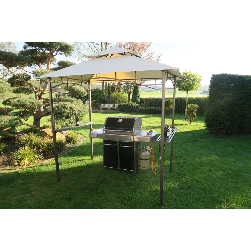 Manzanita 1.2m x 1.9m Steel BBQ Gazebo