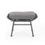 Table d'extérieur moderne gris - largeur de l'emballage de 20,5 po, fer et plastique, coussins d'eau, polyvalent, assemblage nécessaire en fer et en plastique, H 23,55 po x l 18,17 po, H 14,94 po, coussins avec attaches, polyvalent