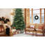 Arbre de Noël 7,5 pi en PVC vert + PE avec 2856 pointes - Arbre à charnières plein et luxuriant, assemblage facile, conception d'aiguille mixte réaliste, idéal pour un décor festif-1735739063